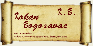 Kokan Bogosavac vizit kartica